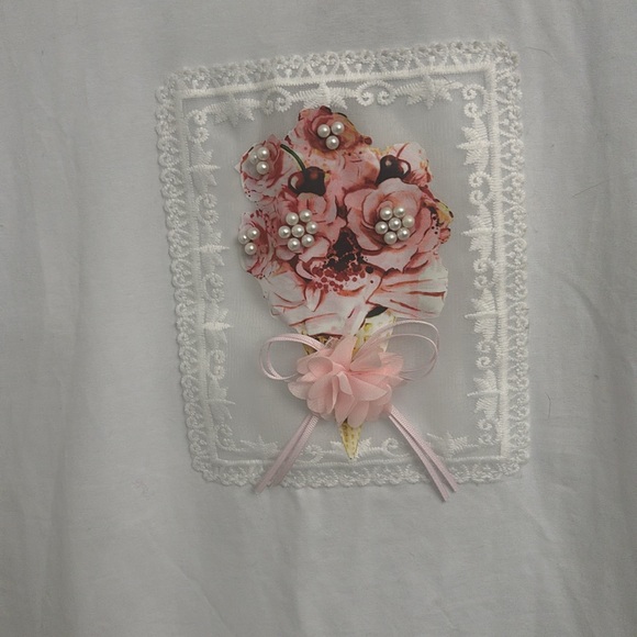 NESS Top with Lace and Pearl Detail BNWT - Picture 3 of 10